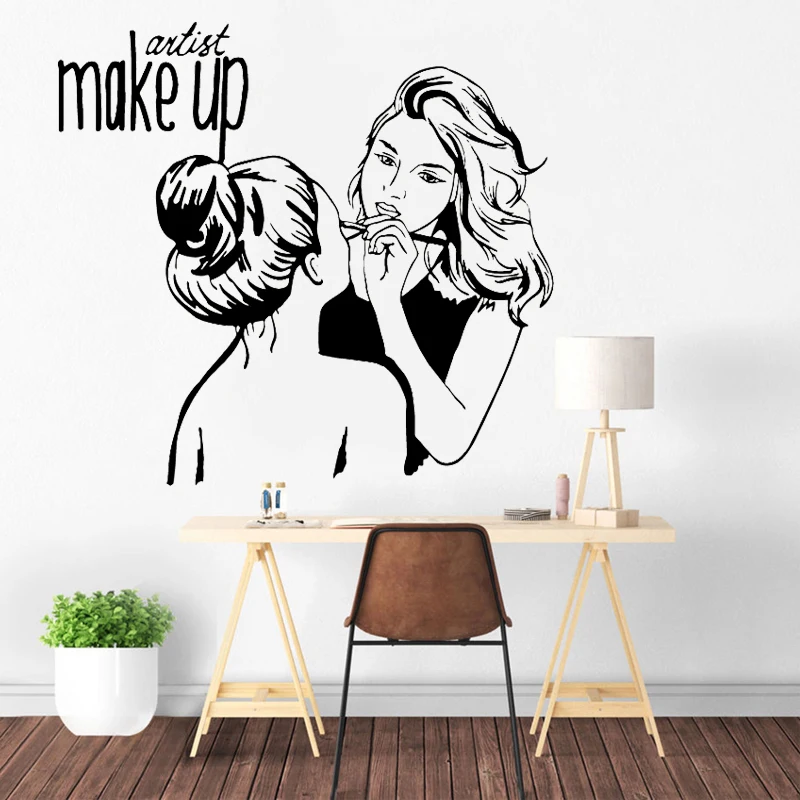 Make Up Wall Sticker Beauty Salon Vinyl Decal Girls Room Decoration Cosmetics Shop Decor Wallpaper Fashion Woman Art Mural
Make Up Wall Sticker Beauty Salon Vinyl Decal Girls Room Decoration Cosmetics Shop Decor Wallpaper Fashion Woman Art Mural