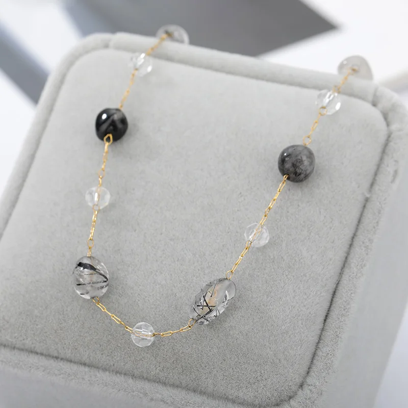 Irregular Clear Stone Necklace Gold Stainless Steel Link Chain Black Color Transparent Pendant Necklace Wedding Gifts For Girl
Irregular Clear Stone Necklace Gold Stainless Steel Link Chain Black Color Transparent Pendant Necklace Wedding Gifts For Girl