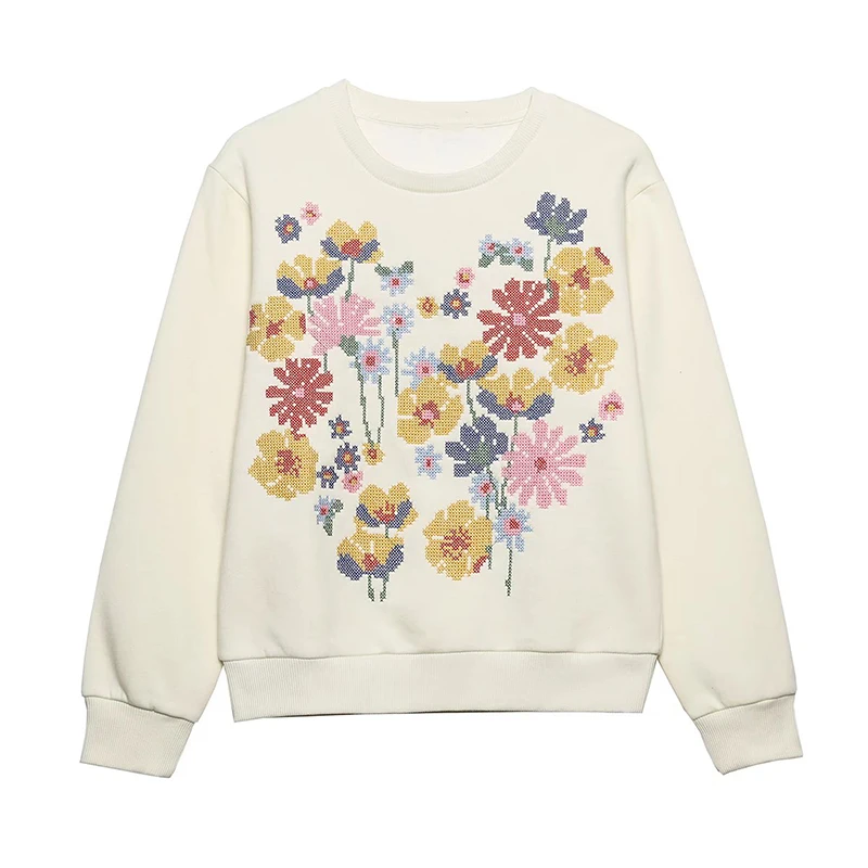 Women's Fall/Winter 2022 Oversized t-shirt Embroidered T-shirts long Sleeves Female clothing Round Neck t shirts For Woman
Women's Fall/Winter 2022 Oversized t-shirt Embroidered T-shirts long Sleeves Female clothing Round Neck t shirts For Woman