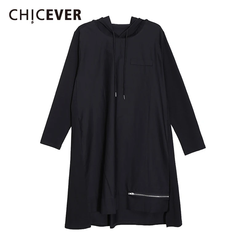 CHICEVER черные повседневные Мини-платья Женская одежда с капюшоном и воротником с длинным рукавом на завязках однотонное платье для женщин 2021 ...
CHICEVER черные повседневные Мини-платья Женская одежда с капюшоном и воротником с длинным рукавом на завязках однотонное платье для женщин 2021 ...