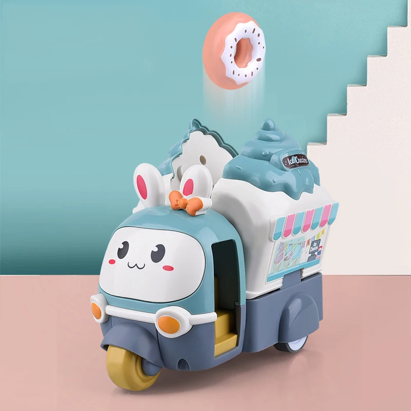 Kids Kawaii Inertial Impact Deformation Ejection Ice-cream Truck Toy 3-6 Years Old Intellectual Cartoon Rabbit Ice Cream Car Toy
Kids Kawaii Inertial Impact Deformation Ejection Ice-cream Truck Toy 3-6 Years Old Intellectual Cartoon Rabbit Ice Cream Car Toy