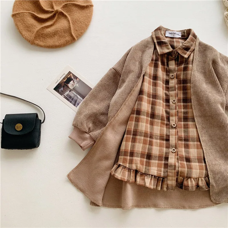 2019 Autumn Winter Children Clothing Set Casual Long Sleeve Plaid Dress+ Coat Baby Girls Kids Clothes Sets 2PCS Outfit LZ529
2019 Autumn Winter Children Clothing Set Casual Long Sleeve Plaid Dress+ Coat Baby Girls Kids Clothes Sets 2PCS Outfit LZ529