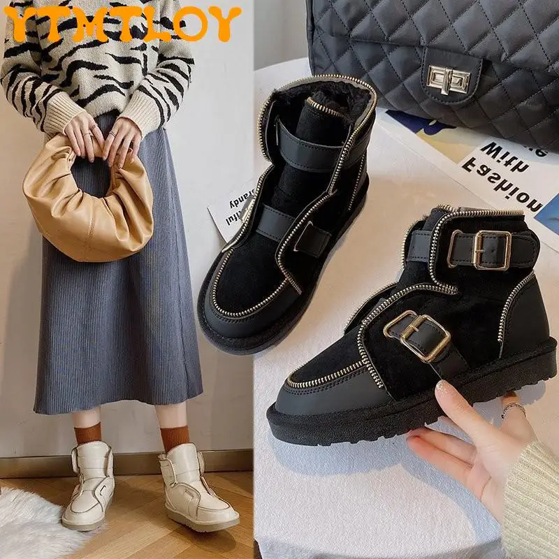 2021 new winter short tube metal decorative thick-soled motorcycle boots plus velvet snow boots women
2021 new winter short tube metal decorative thick-soled motorcycle boots plus velvet snow boots women