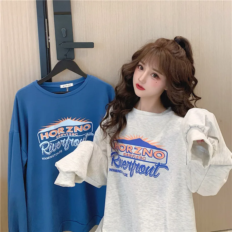 Vintage Hoodies Sweatshirt Women Autumn Letter Print Crewneck Casual Loose Oversized Jumper Female Streetwear Tops Pullover
Vintage Hoodies Sweatshirt Women Autumn Letter Print Crewneck Casual Loose Oversized Jumper Female Streetwear Tops Pullover