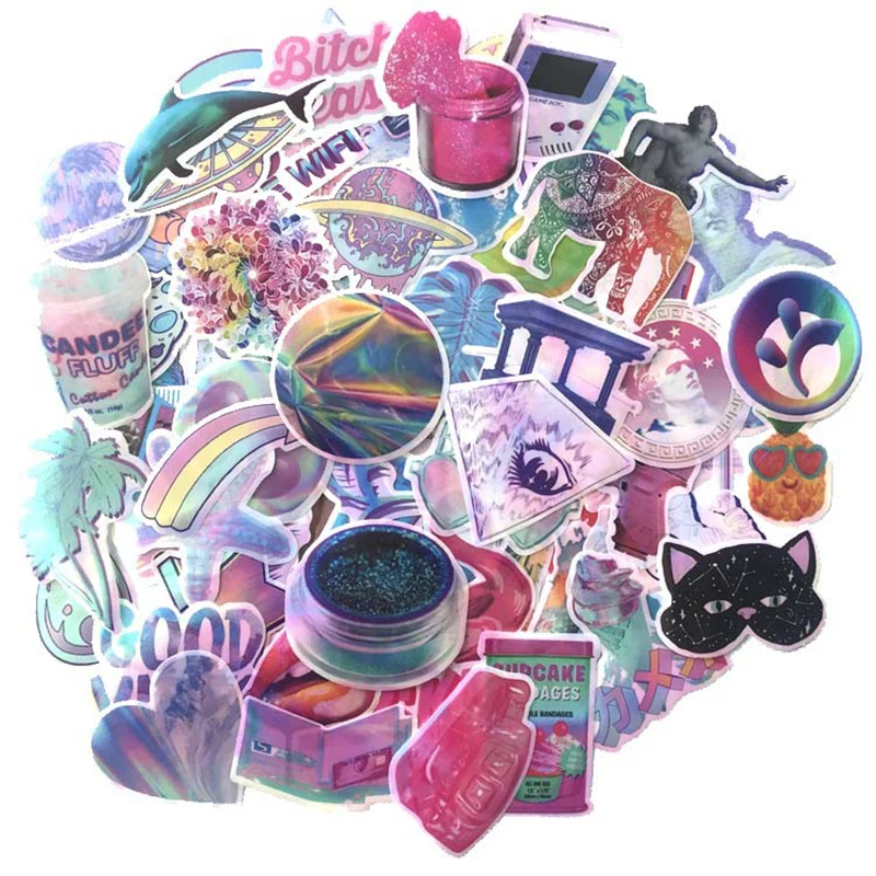 73pcs Colorful Rainbow Films Colorful Sticker Decal For Laptop Luggage Fridge DIY Home Decor Pegatina For Children Gift F4
73pcs Colorful Rainbow Films Colorful Sticker Decal For Laptop Luggage Fridge DIY Home Decor Pegatina For Children Gift F4
