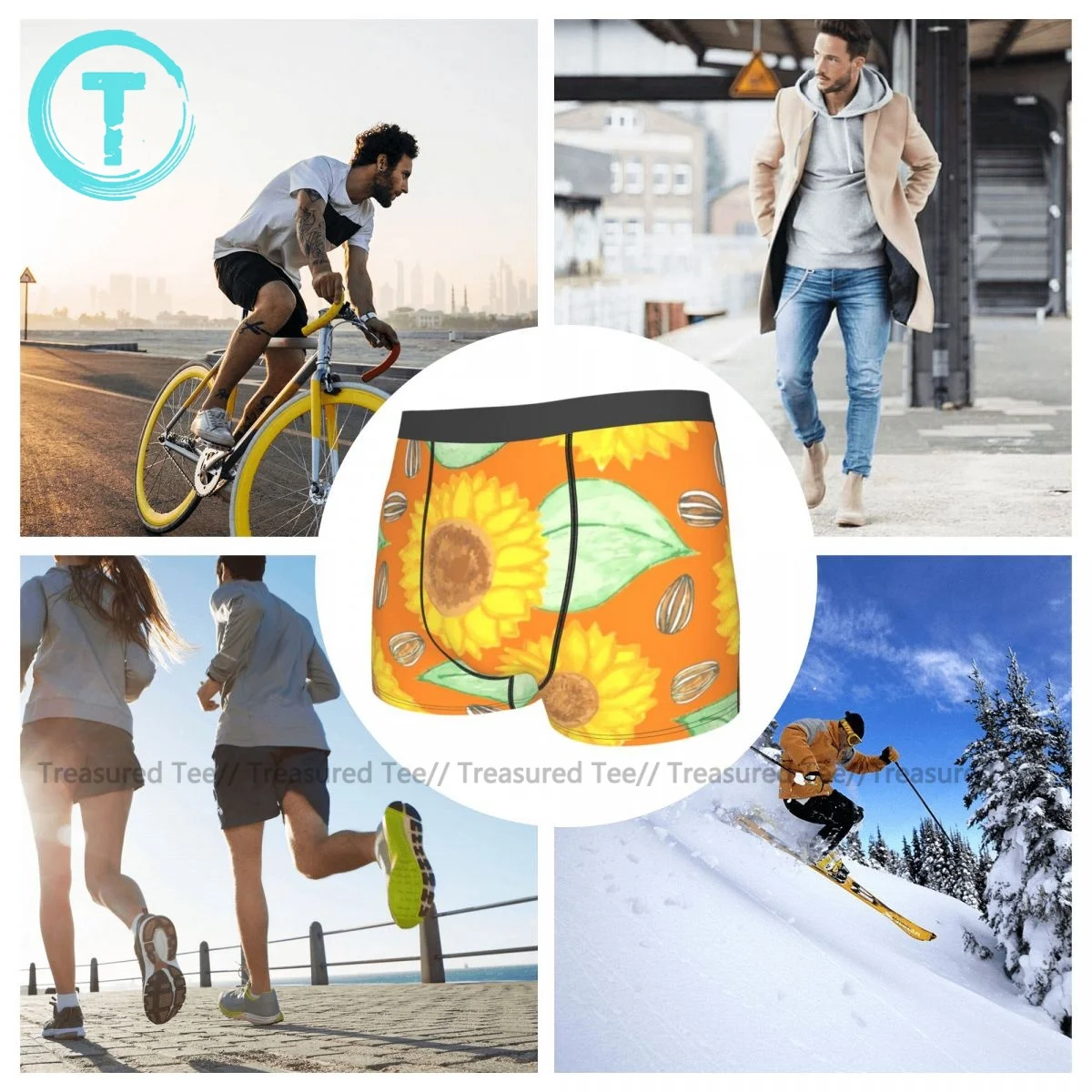 Sunflower Underwear Trenky Polyester Classic Trunk Male Sublimation Customs Boxer Brief
Sunflower Underwear Trenky Polyester Classic Trunk Male Sublimation Customs Boxer Brief