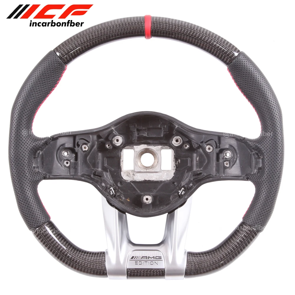Carbon Fiber Steering Wheel for Mercedes Benz C43 SLC43 GLC43 GT E53 CLS53 GT53 GLE53
Carbon Fiber Steering Wheel for Mercedes Benz C43 SLC43 GLC43 GT E53 CLS53 GT53 GLE53