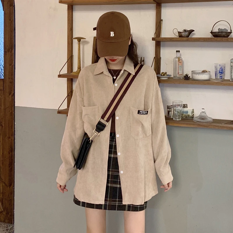 FAKUNTN Spring And Autumn All-Match Jacket Women 2021 New Korean Loose Long Sleeved Shirt Female Coat Basic Comfortable Pocket
FAKUNTN Spring And Autumn All-Match Jacket Women 2021 New Korean Loose Long Sleeved Shirt Female Coat Basic Comfortable Pocket