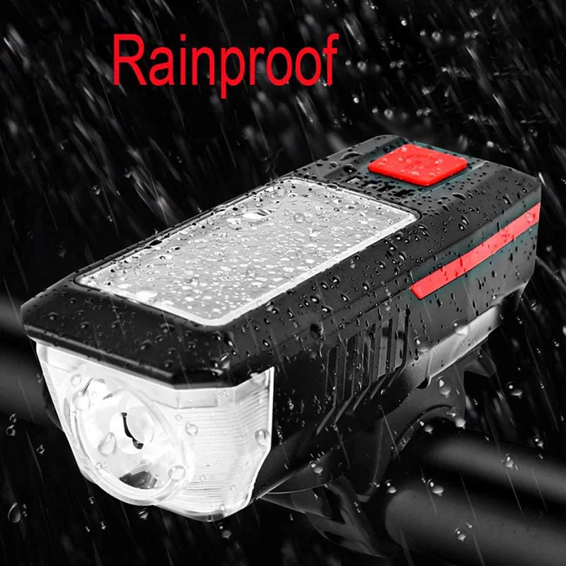 Bicycle Bell With Light USB Rechargeable & Solar Power Dual Charging 3 Modes T6 LED Front Light Waterproof Special Design
Bicycle Bell With Light USB Rechargeable & Solar Power Dual Charging 3 Modes T6 LED Front Light Waterproof Special Design