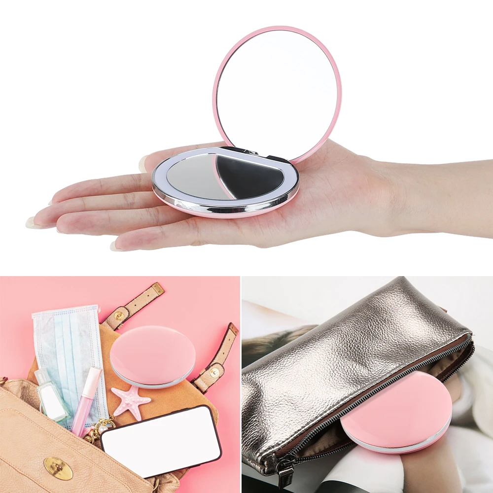 Mini Portable LED Makeup Mirror Small Round Collapsible Vanity Lamp With Light 3 Levels Adjustable Lights USB Rechargeable
Mini Portable LED Makeup Mirror Small Round Collapsible Vanity Lamp With Light 3 Levels Adjustable Lights USB Rechargeable