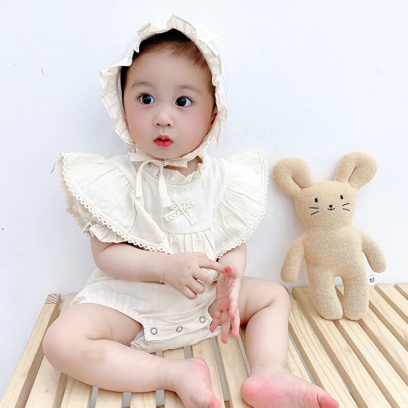 Yg Brand Children's Clothing 2021 Summer Clothing Korean Short Sleeve One-piece Clothing Solid Color Lace Baby Children's Clothi
Yg Brand Children's Clothing 2021 Summer Clothing Korean Short Sleeve One-piece Clothing Solid Color Lace Baby Children's Clothi