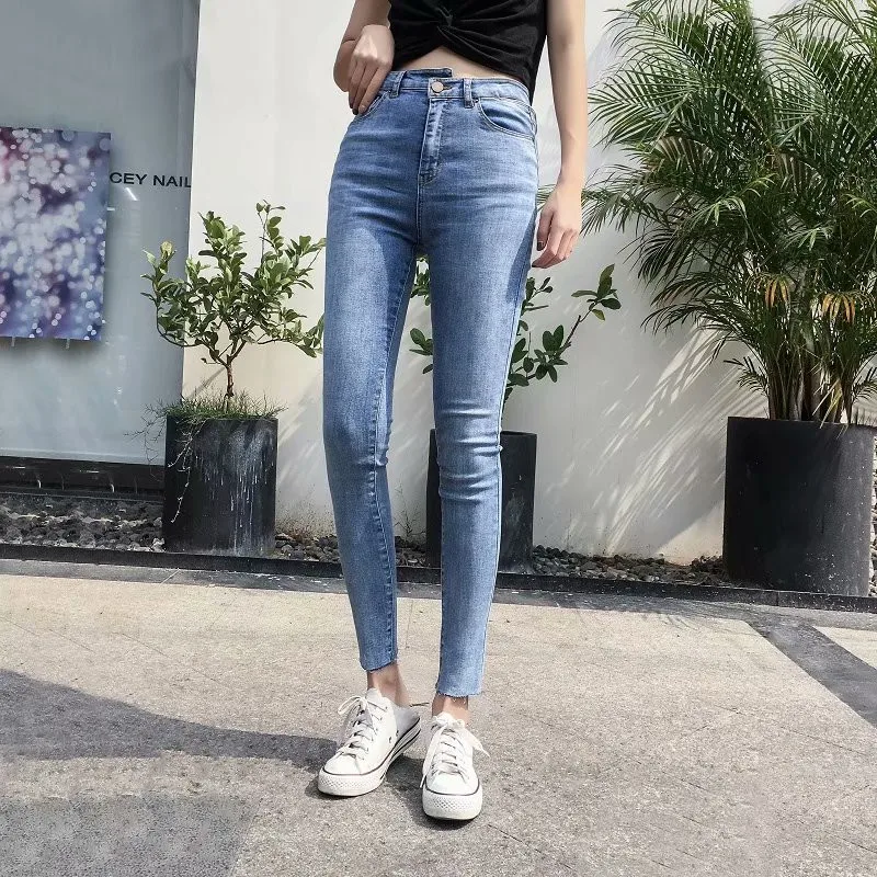 Autumn winter new street fashion wild high waist waist hollow stretch jeans women solid color slim slimming feet jeans ladies
Autumn winter new street fashion wild high waist waist hollow stretch jeans women solid color slim slimming feet jeans ladies