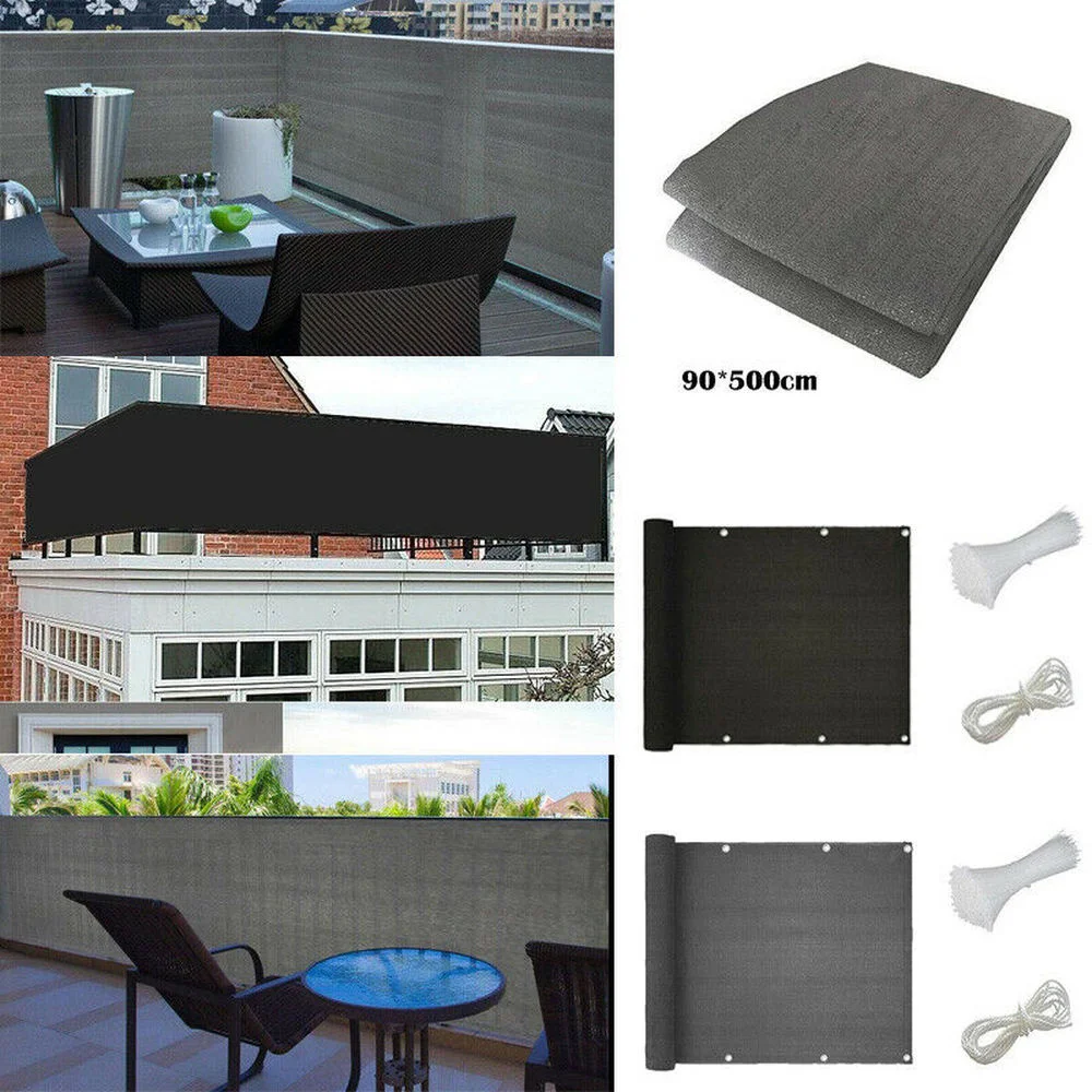 Balcony Anti-UV Shade Net Black Gray Balcony Screen HDPE Privacy Screen Fence Panel Outdoor Garden Sun Shade 90*500cm
Balcony Anti-UV Shade Net Black Gray Balcony Screen HDPE Privacy Screen Fence Panel Outdoor Garden Sun Shade 90*500cm