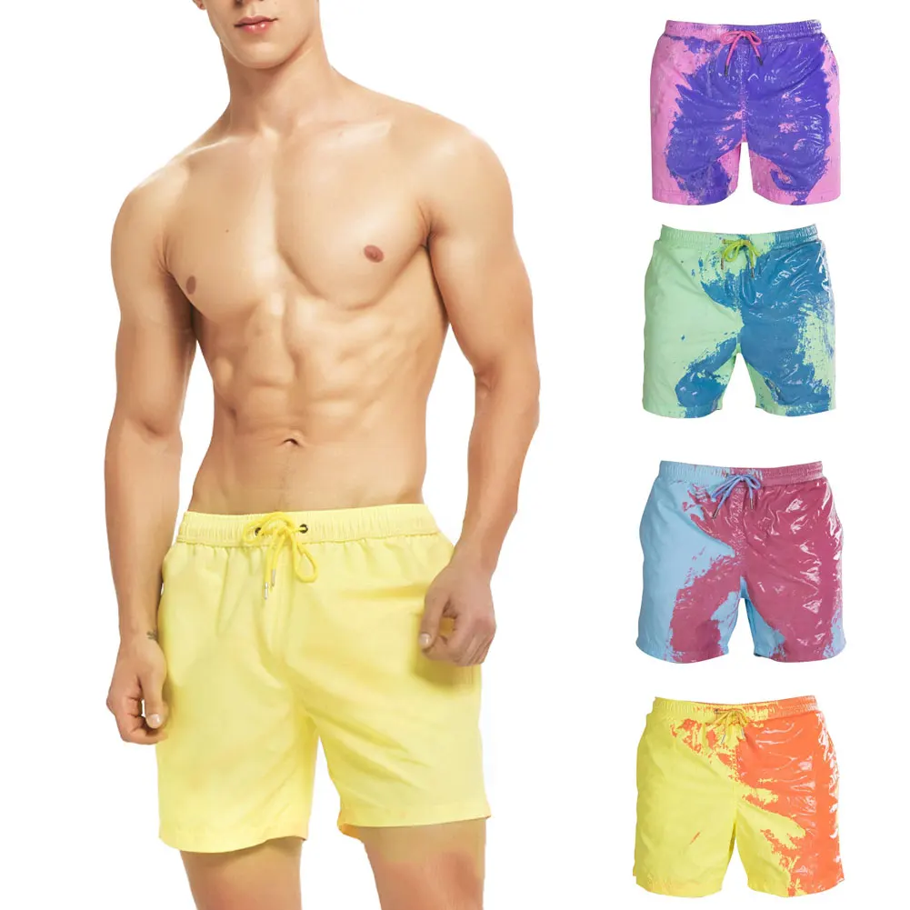 Color-changing Beach Shorts Men Quick Dry Swimwear Beach Pants Warm Color Discoloration Shorts Swimming Surfing Board Shorts
Color-changing Beach Shorts Men Quick Dry Swimwear Beach Pants Warm Color Discoloration Shorts Swimming Surfing Board Shorts