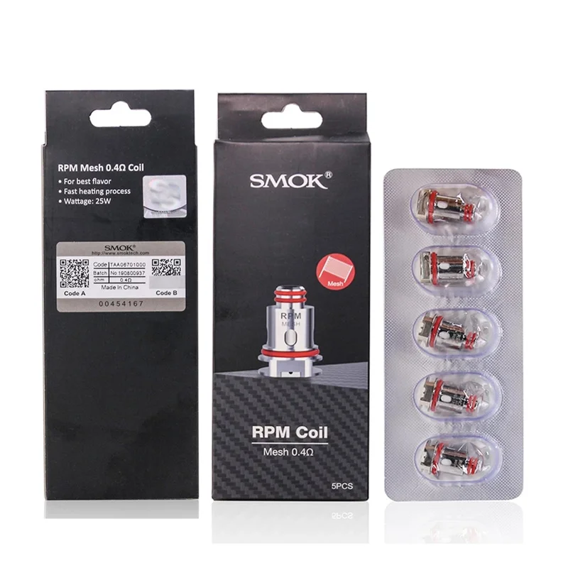 Original SMOK RPM40 RBA RPM Coil Head Evaporator Electronic Cigarette Resistor Heater Resistance Core for RPM4 Nord 4 X Atomizer |