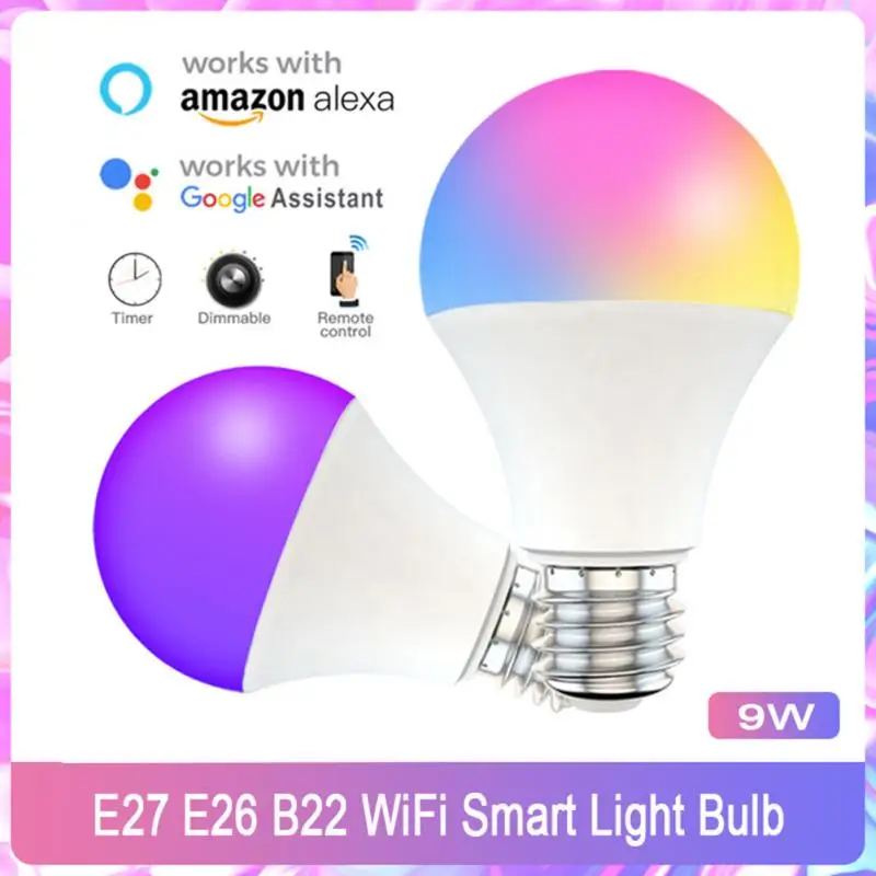 LED RGB Lamp Bulb 85-265 LED 15W Voice Control Led Bulb E27 E26 B22 Dimmable Light Lamp CozyLife App Work With Alexa Google Home
LED RGB Lamp Bulb 85-265 LED 15W Voice Control Led Bulb E27 E26 B22 Dimmable Light Lamp CozyLife App Work With Alexa Google Home