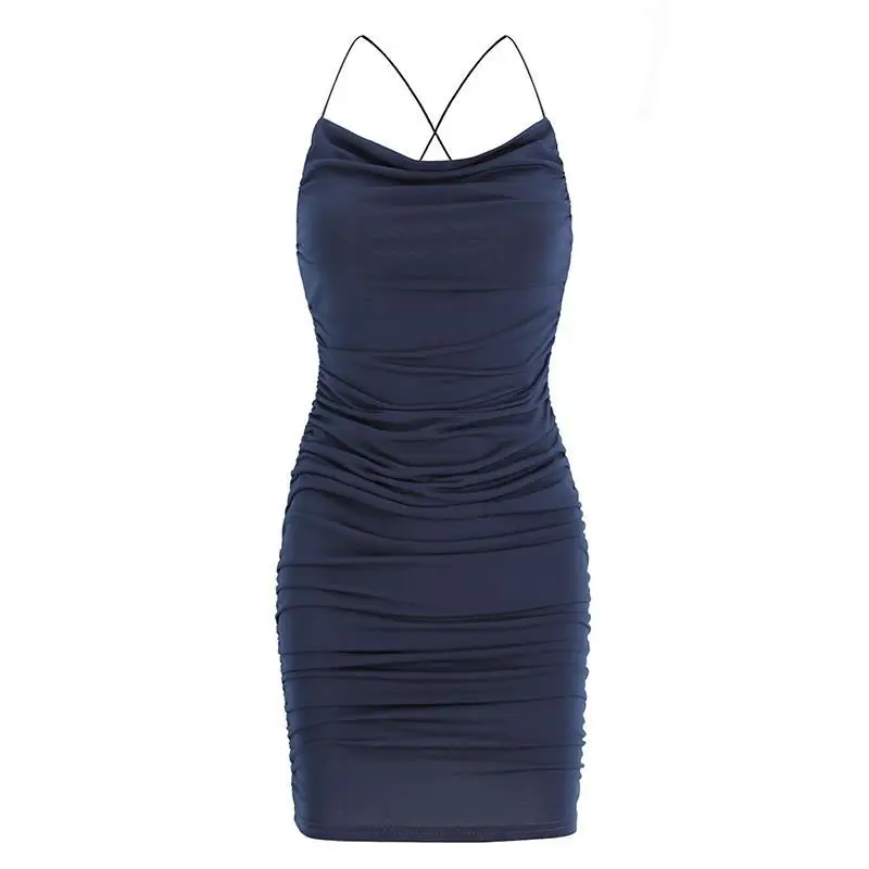 Summer Ladies Sexy Hip Lift Sundresses Women Bodycon Dresses Party Backless Wrap Mini Halter Ruched Dress Club Evening Sundress
Summer Ladies Sexy Hip Lift Sundresses Women Bodycon Dresses Party Backless Wrap Mini Halter Ruched Dress Club Evening Sundress
