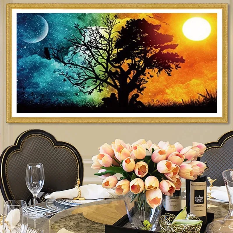 YNX 5D DIY diamond painting landscape sun and moon cross embroider full square diamond bedroom living room mural decoration gift
YNX 5D DIY diamond painting landscape sun and moon cross embroider full square diamond bedroom living room mural decoration gift