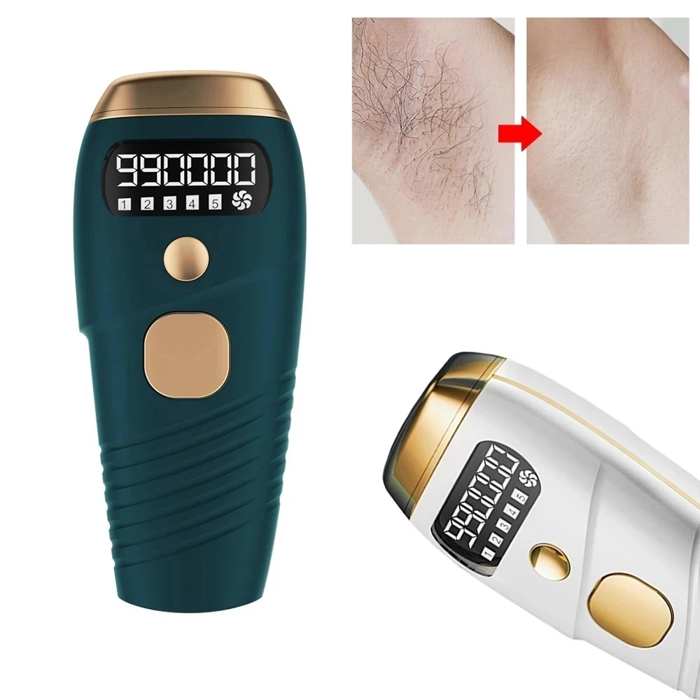 

IPL лазерный эпилятор 990000, аппарат для безболезненного удаления волос, фотонный, для лица, тела, перманентного омоложения кожи, домашнее устройство для бритья