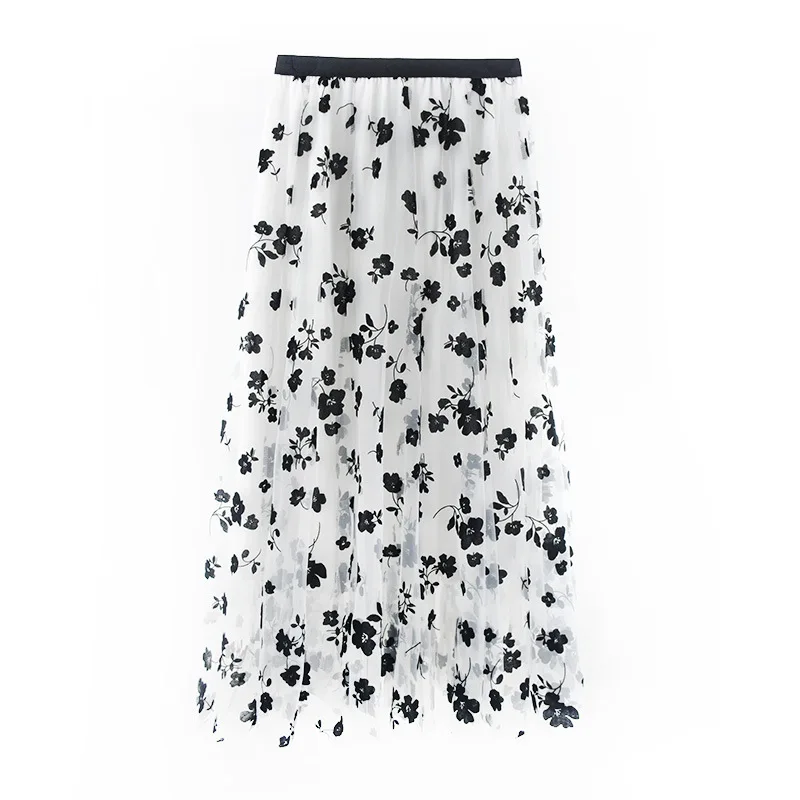 Ladies Vintage Floral Autumn Winter Skirt Women Casual Elastic High Waist Midi Pleated Mesh Tutu Skirt Women Tulle Skirt Female
Ladies Vintage Floral Autumn Winter Skirt Women Casual Elastic High Waist Midi Pleated Mesh Tutu Skirt Women Tulle Skirt Female