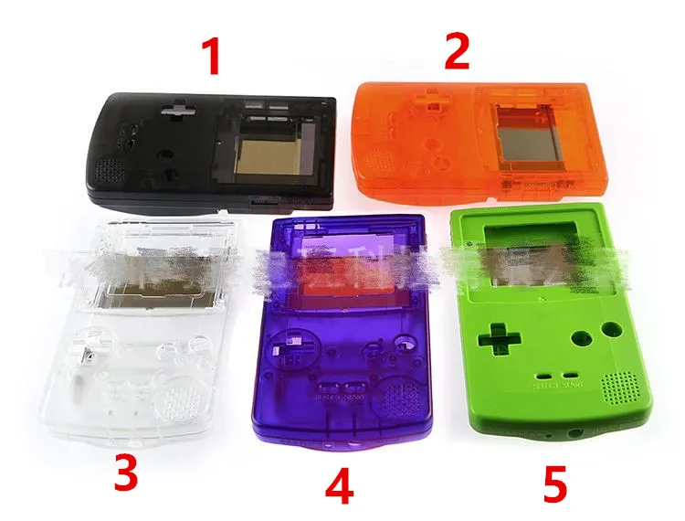 1 компл./лот OEM для GBC игровой цвет консоли Корпус чехол Замена с металлической