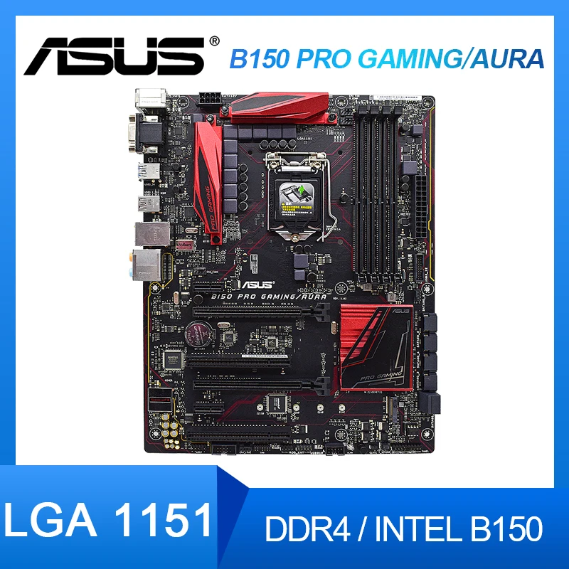 Asus B150 PRO GAMING/AURA LGA 1151 материнская плата DDR4 для Core i3-7320 cpus M.2 USB3.1 SATA3 Intel B150 ATX материнская плата
Asus B150 PRO GAMING/AURA LGA 1151 материнская плата DDR4 для Core i3-7320 cpus M.2 USB3.1 SATA3 Intel B150 ATX материнская плата