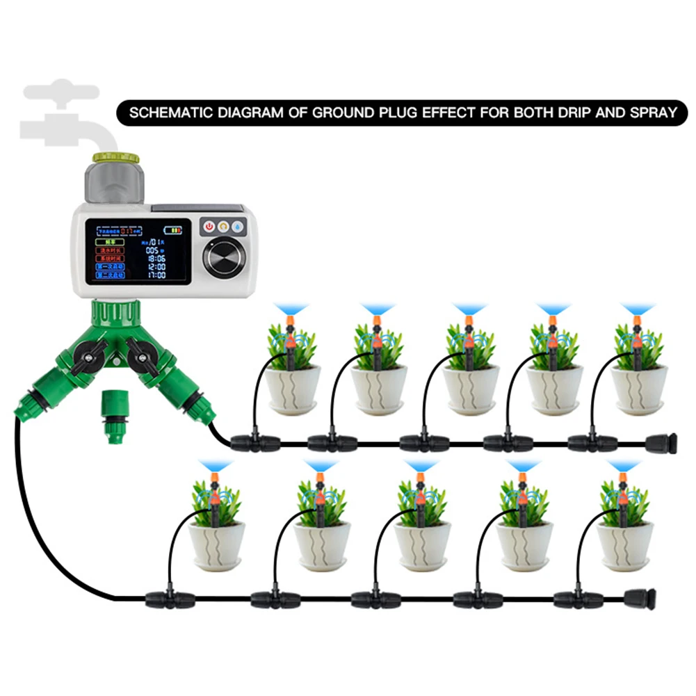Automatic Electronic Irrigation Controllers Solar Power Water Timer LCD Garden Watering Home Digital Intelligence Watering Syste
Automatic Electronic Irrigation Controllers Solar Power Water Timer LCD Garden Watering Home Digital Intelligence Watering Syste
