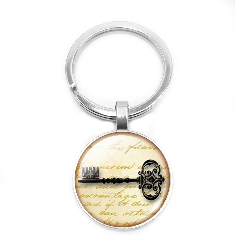 HOT! 2020 New Key Chain Retro Pattern Key Glass Convex Round Pendant Key Ring Silver Fashion Jewelry Family Friends Gift
HOT! 2020 New Key Chain Retro Pattern Key Glass Convex Round Pendant Key Ring Silver Fashion Jewelry Family Friends Gift