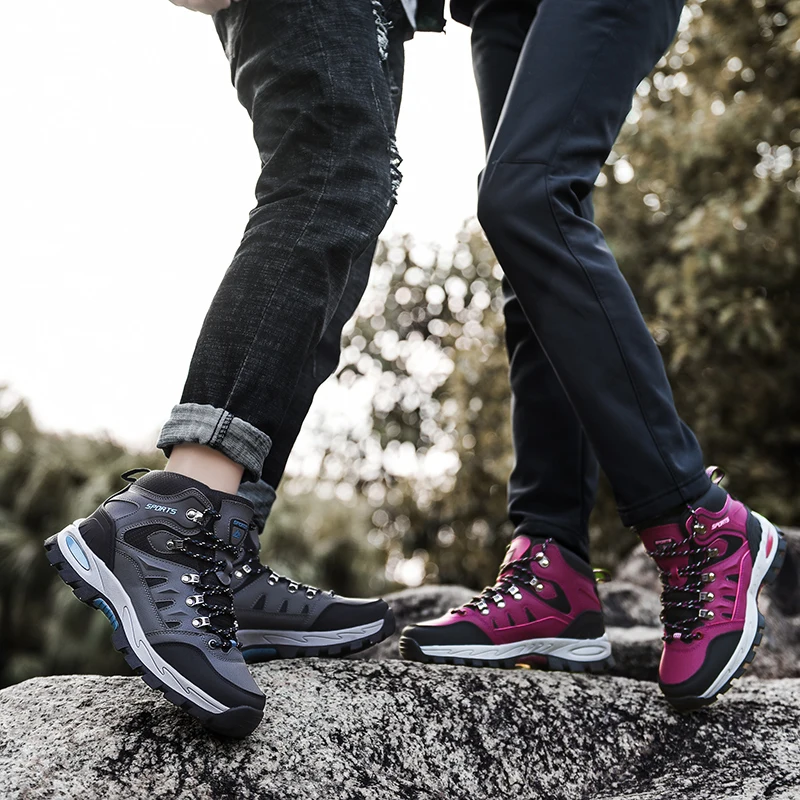 2023 Couples Outdoor Mountain Climbing Shoes Men Fashion Autumn Winter Hiking Shoes Male Leather Camping Man Boots botas de caza
2023 Couples Outdoor Mountain Climbing Shoes Men Fashion Autumn Winter Hiking Shoes Male Leather Camping Man Boots botas de caza