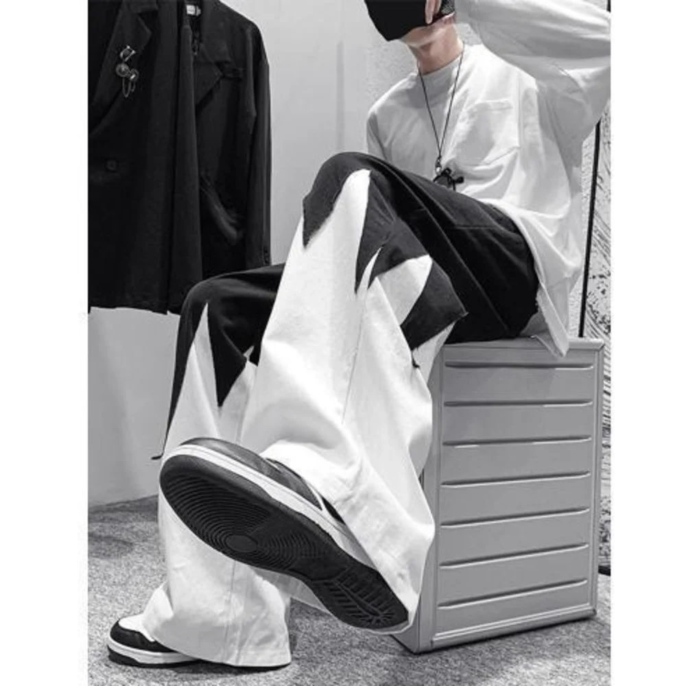 Chaopai Fried Autumn High And Thin Street Net Red Splicing Wide Leg Pants Women Oversize Dark insulated pants for women
Chaopai Fried Autumn High And Thin Street Net Red Splicing Wide Leg Pants Women Oversize Dark insulated pants for women