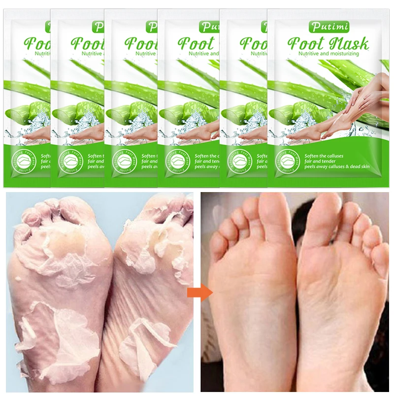 Feet Peeling Mask Removes Calluses Dead Skin Exfoliating Foot Mask Scrub Foot Care Feet Patches Socks for Pedicure Socks 6packs
Feet Peeling Mask Removes Calluses Dead Skin Exfoliating Foot Mask Scrub Foot Care Feet Patches Socks for Pedicure Socks 6packs