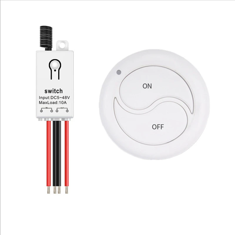 433MHz wireless remote control switch panel remote intelligent wiring free switch DC5v-48v 12V 10A 100-3000m
433MHz wireless remote control switch panel remote intelligent wiring free switch DC5v-48v 12V 10A 100-3000m