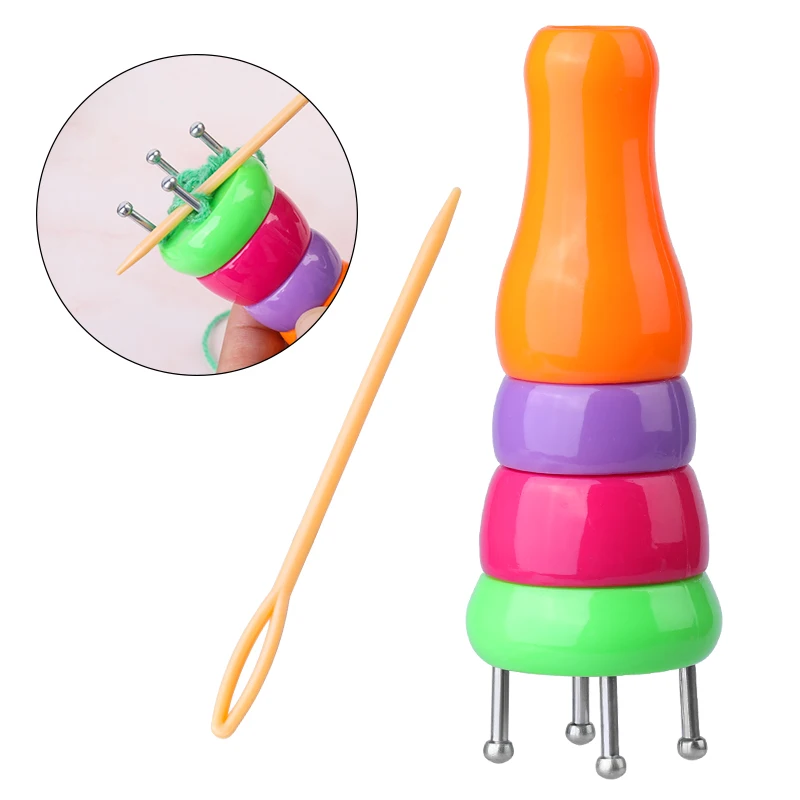 LMDZ 1PCS Plastic ABS Yarn Wool Knitter Rope Weaving Device DIY Doll Tools Handmade Crafts Needlework Accessory Loom
LMDZ 1PCS Plastic ABS Yarn Wool Knitter Rope Weaving Device DIY Doll Tools Handmade Crafts Needlework Accessory Loom