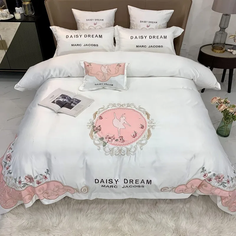 4Pcs Duvet Cover Set (1Duvet Cover +1Bed Sheet+2 Pillow Shams)Satin Silk Cotton Luxury Embroidery Dance Girls Chic Bedding set
4Pcs Duvet Cover Set (1Duvet Cover +1Bed Sheet+2 Pillow Shams)Satin Silk Cotton Luxury Embroidery Dance Girls Chic Bedding set