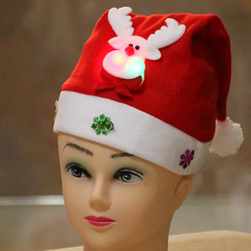 New Merry Christmas Adult Kid LED Light Up Cap Santa Claus Snowman Elk Children Hat Xmas Gift
New Merry Christmas Adult Kid LED Light Up Cap Santa Claus Snowman Elk Children Hat Xmas Gift