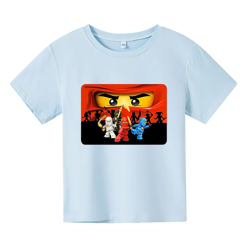 Summer Boy And Girl Clothes Ninja Cartoon T-shirt 100% Pure Cotton Fashion T-shirt Short-Sleeved T-shirt
Summer Boy And Girl Clothes Ninja Cartoon T-shirt 100% Pure Cotton Fashion T-shirt Short-Sleeved T-shirt