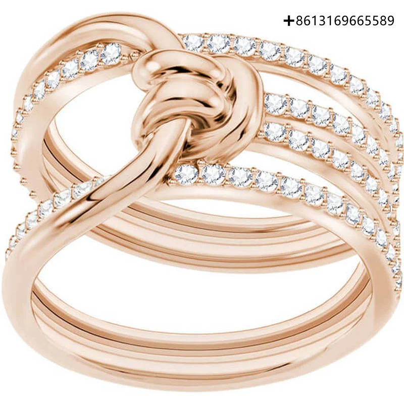 HERO Original Copy High Quality 1:1 SWA Fashion Twisted Plated Rose Gold Ring With Logo Free Envelope Mail
HERO Original Copy High Quality 1:1 SWA Fashion Twisted Plated Rose Gold Ring With Logo Free Envelope Mail