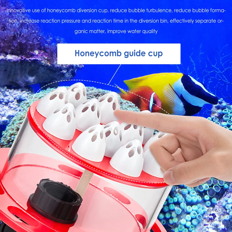 Protein Skimmer Adjustable Air Flow Water Flow For Large Tank Protein Skimmer for Aquariums RS-C1 Plus
Protein Skimmer Adjustable Air Flow Water Flow For Large Tank Protein Skimmer for Aquariums RS-C1 Plus