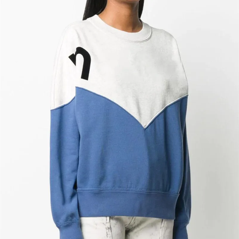 Spring Autumn Women Slim Loose Fashion Hit Color Spliced Flocking Cotton Pullovers Female High Street Top Ladies Sweatshirt ML87
Spring Autumn Women Slim Loose Fashion Hit Color Spliced Flocking Cotton Pullovers Female High Street Top Ladies Sweatshirt ML87