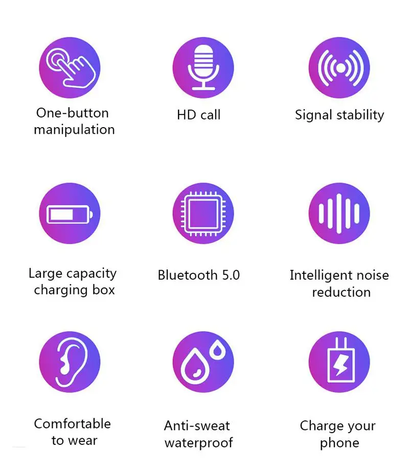 Bluetooth 5.0 Earphone TWS Wireless s Sport Handsfree Earbuds 3D Stereo Gaming Headse
Bluetooth 5.0 Earphone TWS Wireless s Sport Handsfree Earbuds 3D Stereo Gaming Headse