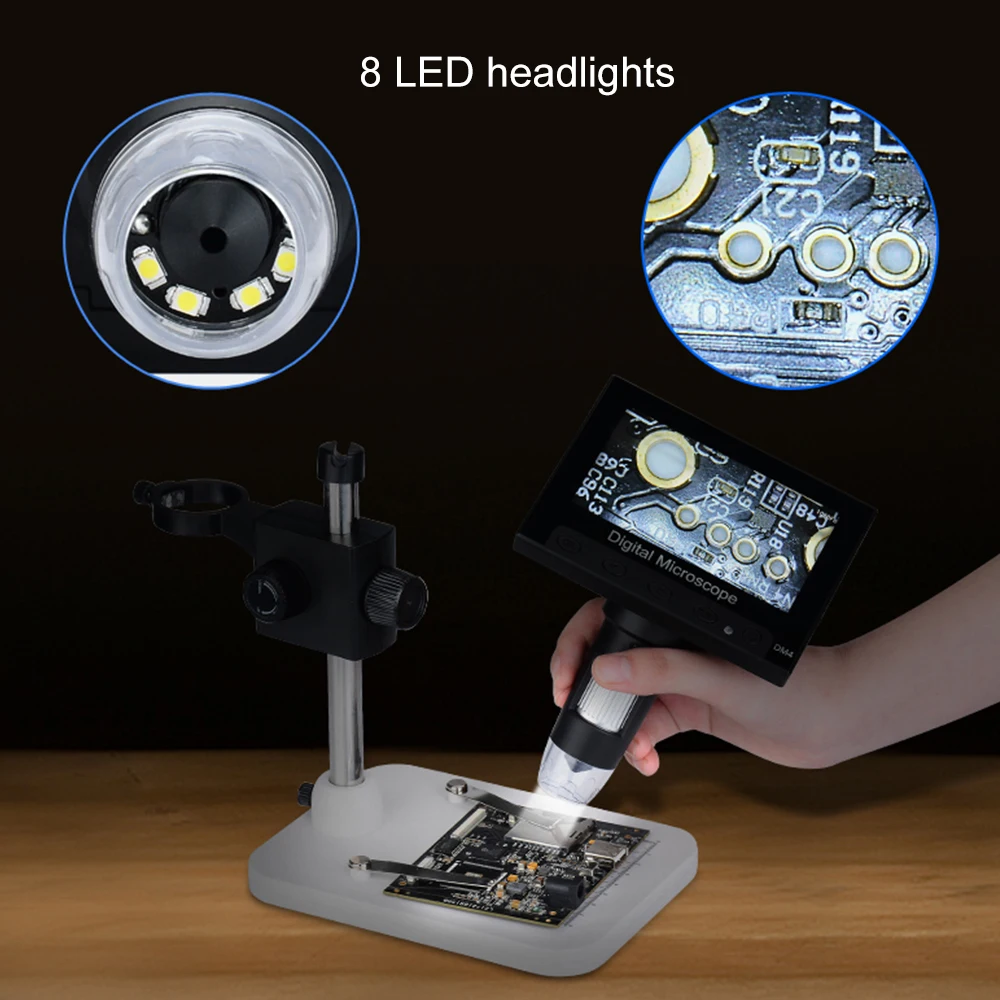 4.3 Inch LCD Digital Biological Microscope Endoscope Recording USB 500-1000X Magnification 8 Adjustable For Insect Observation
4.3 Inch LCD Digital Biological Microscope Endoscope Recording USB 500-1000X Magnification 8 Adjustable For Insect Observation