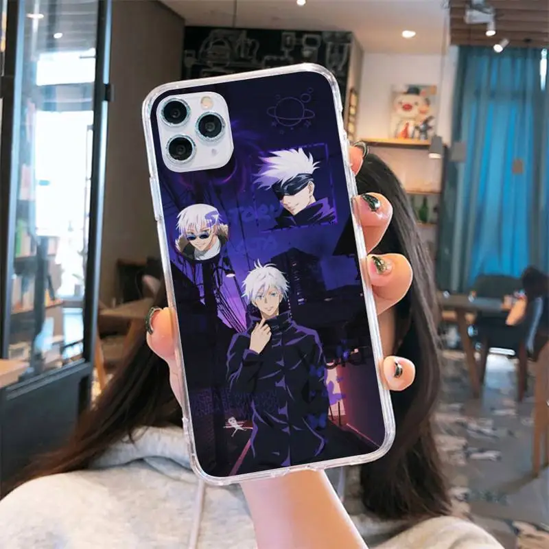 Satoru Gojo Jujutsu Kaisen Anime Phone Case Transparent for iPhone 6 7 8 11 12 s mini pro X XS XR MAX Plus
Satoru Gojo Jujutsu Kaisen Anime Phone Case Transparent for iPhone 6 7 8 11 12 s mini pro X XS XR MAX Plus