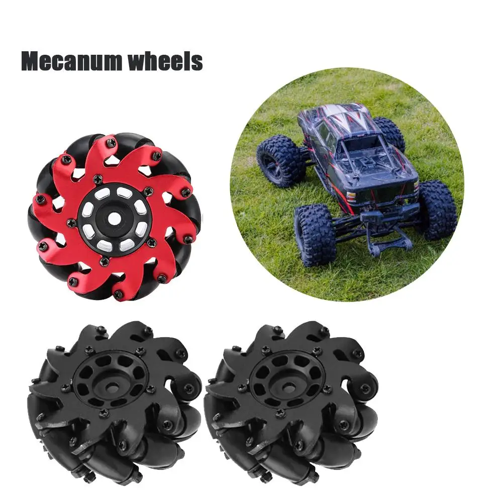 2PCS Remote Control Car Tires Omnidirectional Drive Wheel Rubber Mini Tire Kit RC Toy Accessories For Mecanum Wheels | Игрушки и хобби