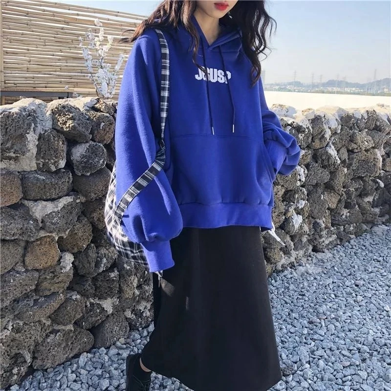 Укороченная Толстовка в стиле Харадзюку, женский синий свитшот с надписью Klein, модная толстая одежда в Корейском стиле с длинным рукавом, 2021 
Укороченная Толстовка в стиле Харадзюку, женский синий свитшот с надписью Klein, модная толстая одежда в Корейском стиле с длинным рукавом, 2021