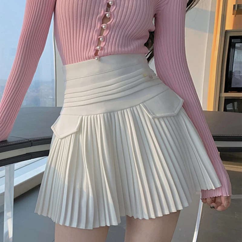 Pleated Mini Skirt Women High Waist Mini Skirt Y2k Design A-Line Korean Preppy Style Casual Kawaii Simple Skirt Women Bottoms
Pleated Mini Skirt Women High Waist Mini Skirt Y2k Design A-Line Korean Preppy Style Casual Kawaii Simple Skirt Women Bottoms