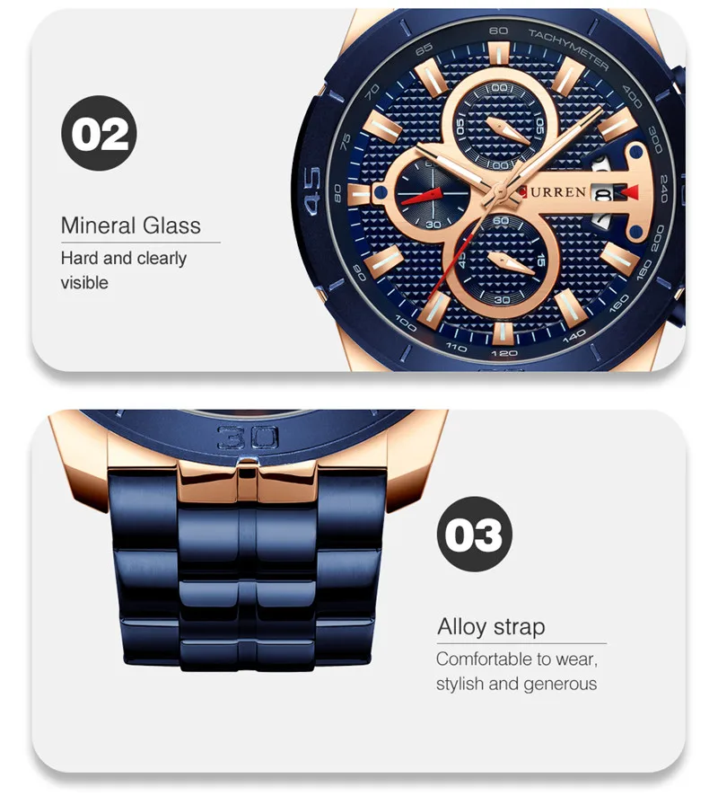 CURREN Men Watch Sport Waterproof Chronograph Military Male Clock Top Brand Luxury Steel Man Wristwatch Relogio Masculino 8337
CURREN Men Watch Sport Waterproof Chronograph Military Male Clock Top Brand Luxury Steel Man Wristwatch Relogio Masculino 8337