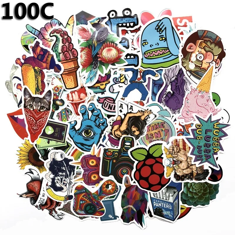 100Pcs Mixed Cartoon Car Stickers for Car Styling Bike Motorcycle Phone Laptop Travel Luggage Cool Funny Sticker Bomb JDM Decals
100Pcs Mixed Cartoon Car Stickers for Car Styling Bike Motorcycle Phone Laptop Travel Luggage Cool Funny Sticker Bomb JDM Decals