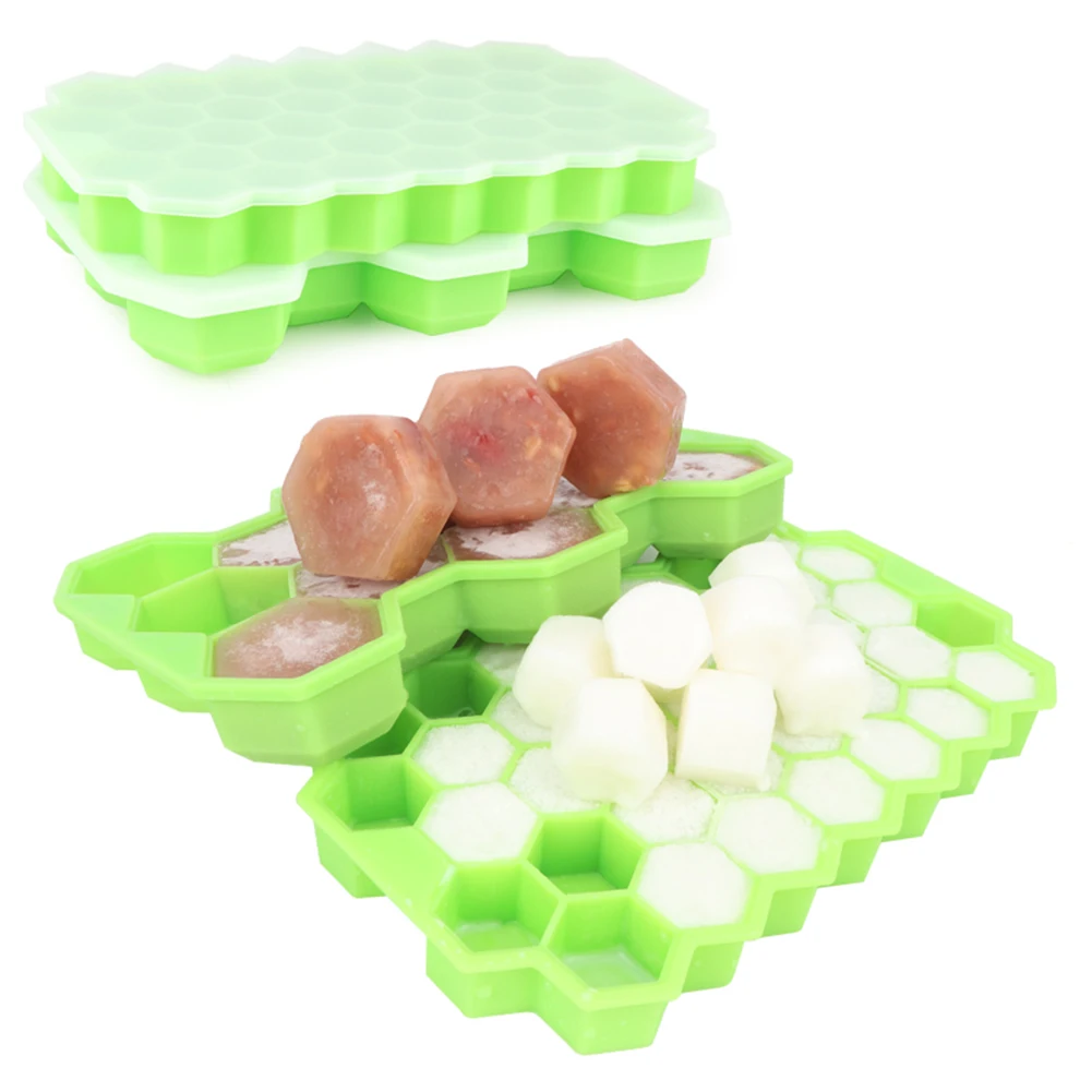 Honeycomb Ice Cube Mold with Lid for Whiskey Soft Silicone Ice Cube Trays(2pcs) 13-Cube and 37-Cube
Honeycomb Ice Cube Mold with Lid for Whiskey Soft Silicone Ice Cube Trays(2pcs) 13-Cube and 37-Cube
