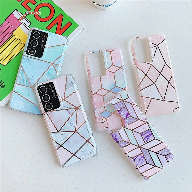 Anti-Fall Marble Phone Case For Samsung Galaxy S21 S 21 Ultra S30 Plus 30Ultra S21Case 5G Colorful Texture Plating Back Cover
Anti-Fall Marble Phone Case For Samsung Galaxy S21 S 21 Ultra S30 Plus 30Ultra S21Case 5G Colorful Texture Plating Back Cover