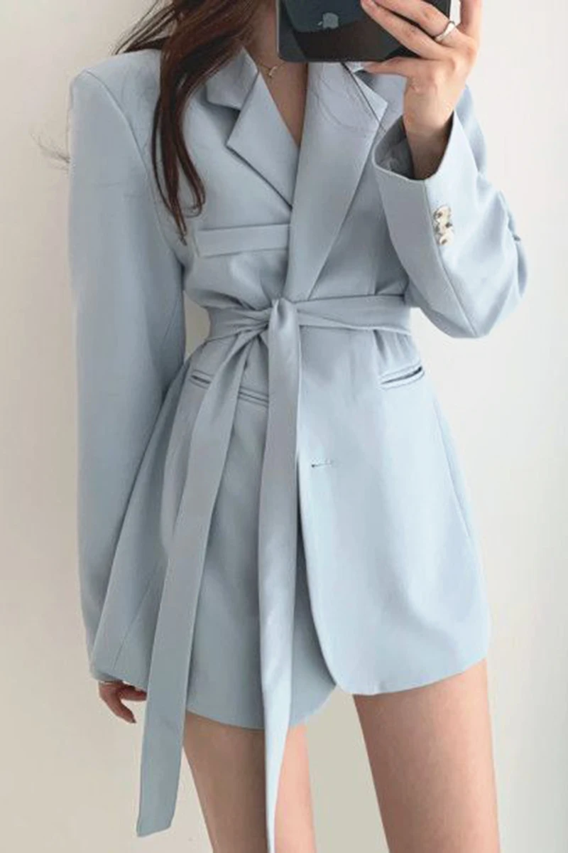 blazer mujer 2020 fall korean clothes chic elegant belt solid color casual loose long sleeve black jacket blazer women coat
blazer mujer 2020 fall korean clothes chic elegant belt solid color casual loose long sleeve black jacket blazer women coat